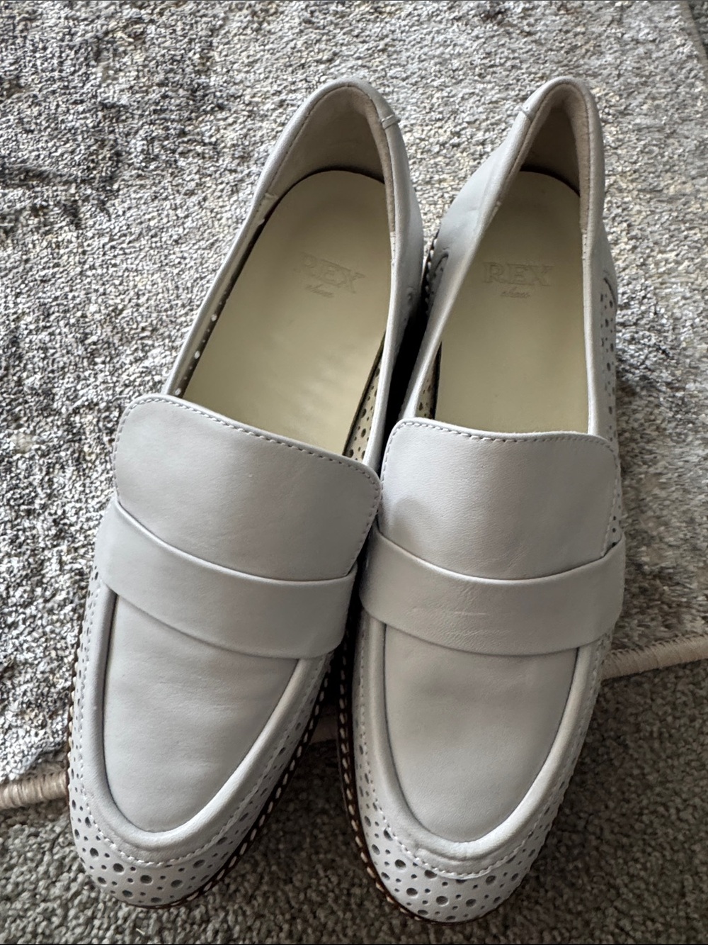 Classic Women's Slip-On Moccasins in Light Gray